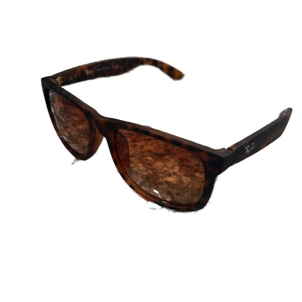 Ray Ban JUSTIN CLASSIC Sunglasses in Havana Leopard Tortoise Rubber Frame - RB41